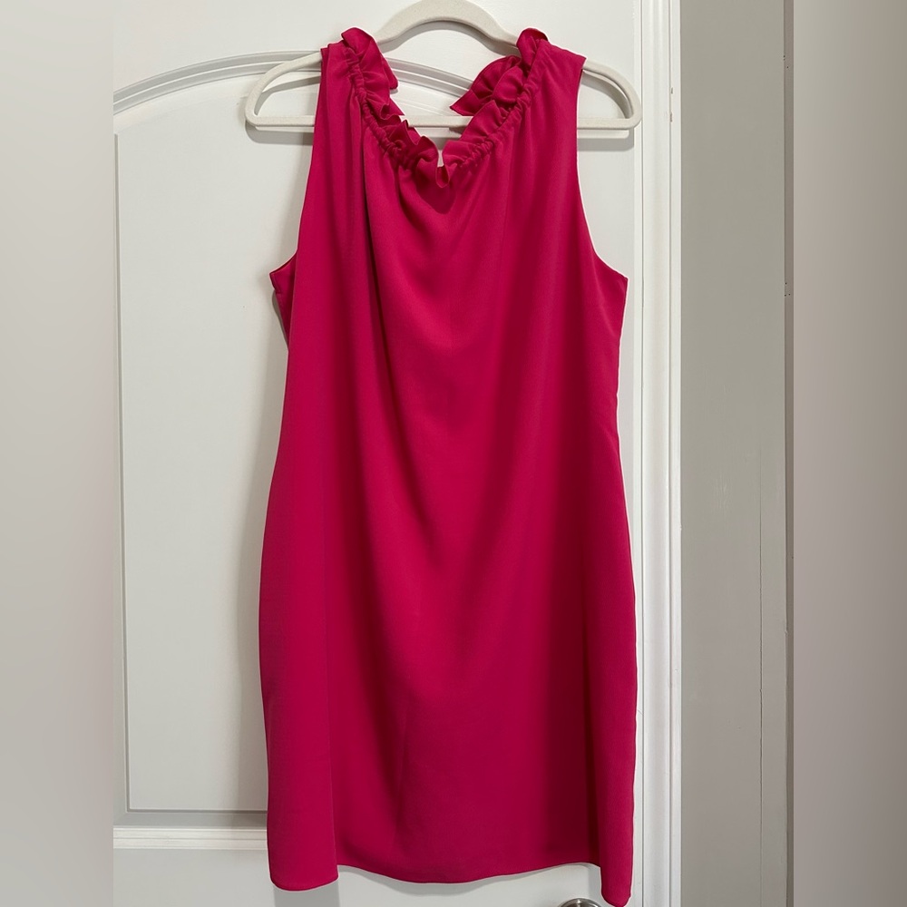 Karl Lagerfeld Pink Halter Sheath Mini Dress